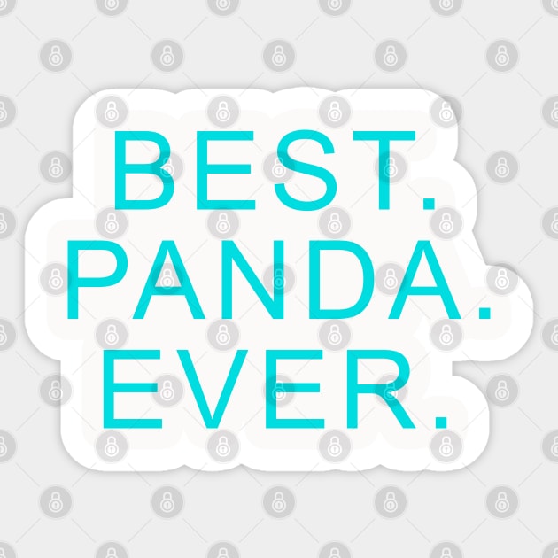 best panda ever Light Blue Sticker by Dolta